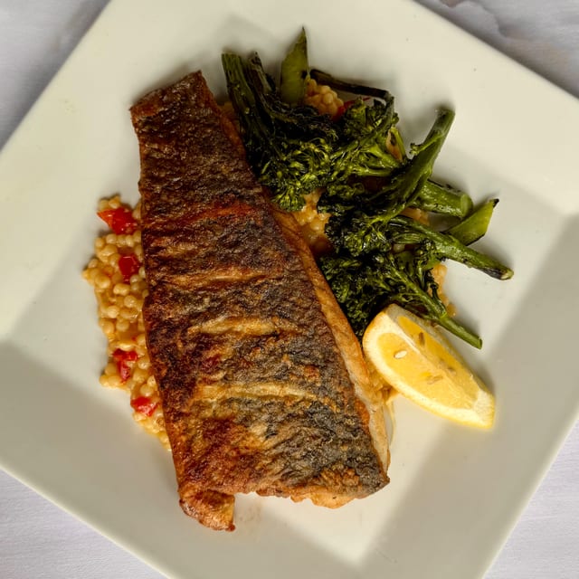 Chef Nate's Lemon Dill Salmon.