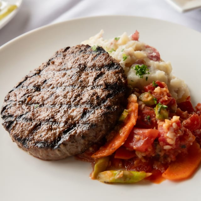 Hamburger Steak.