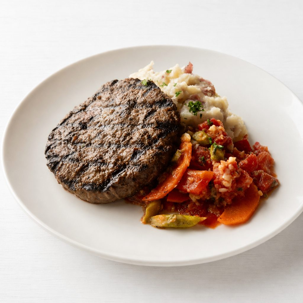 Hamburger Steak.