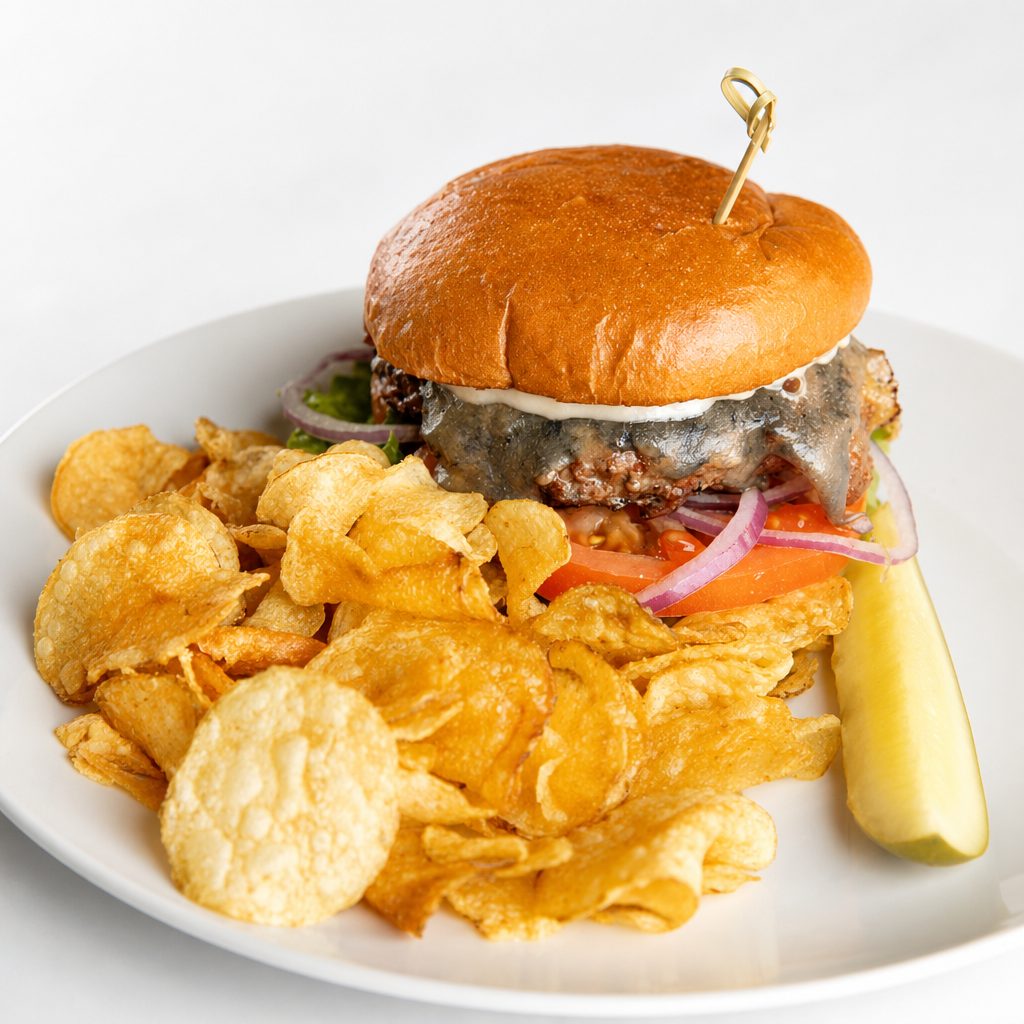 Black & Blue Burger.