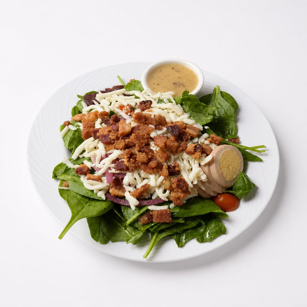 Hot Bacon Spinach Salad.