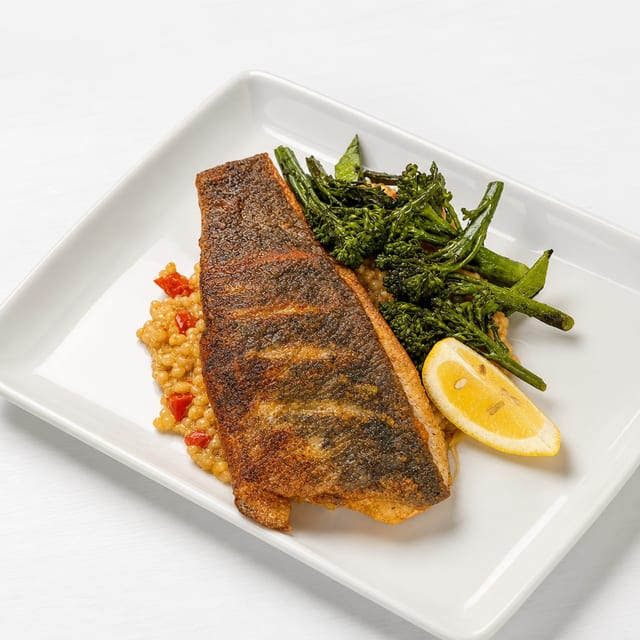 Chef Nate's Lemon Dill Salmon.