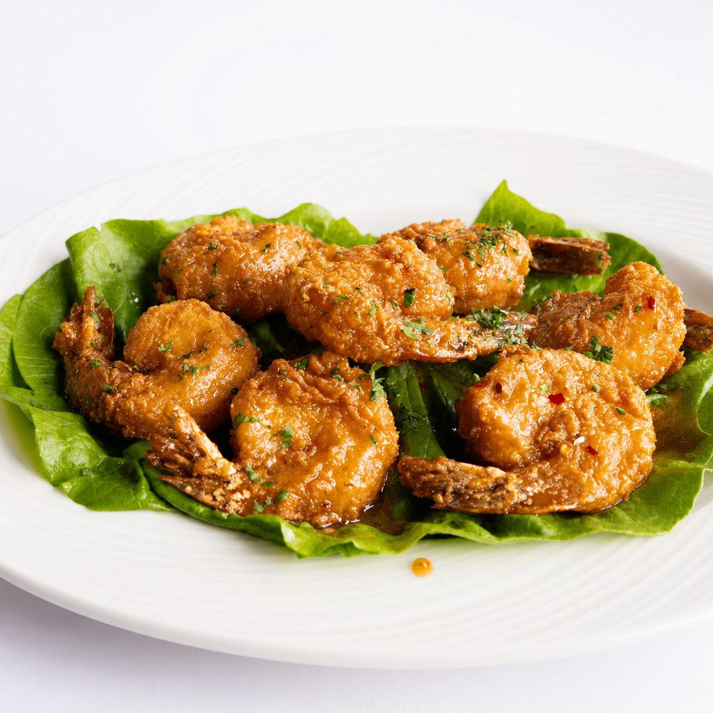 Hot Honey Shrimp.