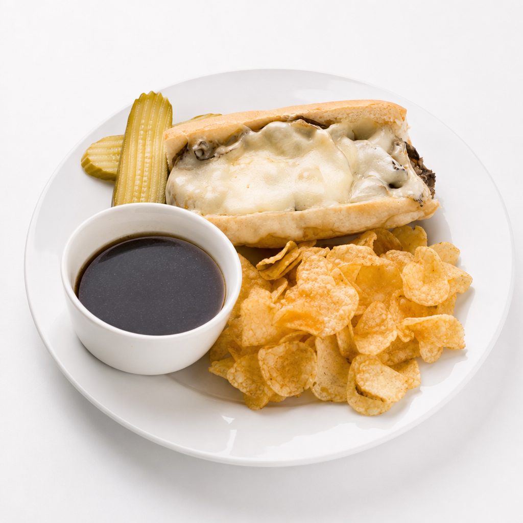 Caffè French Dip Sandwich.