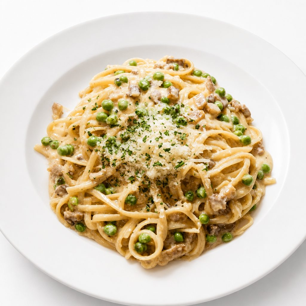 Linguine Carbonara.